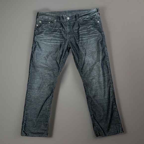 True Religion Jeans Mens 40 Y2K Geno Streetwear Relaxed Fit Stretch Minimalist - Picture 1 of 9